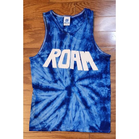 Colortone Tie Dye Shirt Sleeveless V Neck With Word ROAM Size S - Picture 1 of 8